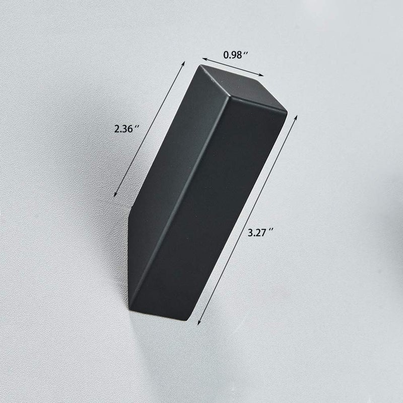 YJ YANJUN Black Towel Hook Set of 2-304 Stainless Steel Robe Hook Modern Bathroom Door Hook Wall Mounted Coat Hook for Wall Clothes Hat Bag Hanger Black Bathroom Accessories - Image 3